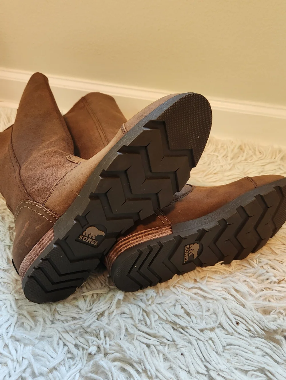 Tall Brown Leather Riding Boots - Classic Style